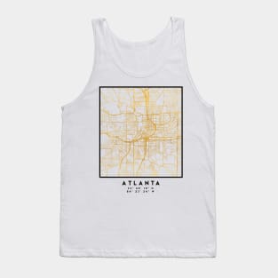 ATLANTA GEORGIA CITY STREET MAP ART Tank Top